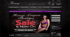 Desktop Screenshot of honeyslingerieboutique.com